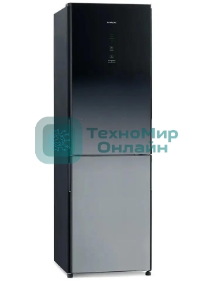 Холодильник Hitachi R-BG410PUC6X XGR серый двухкамерный 215/105л морозилка снизу, No Frost
