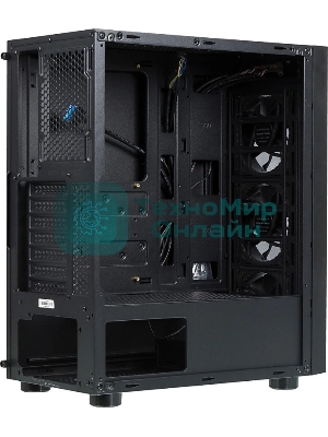 Компьютерный корпус Aerocool/Formula F-3401 (V1) черный без БП ATX 3x120мм 2xUSB 2.0 1xUSB 3.0 audio bott PSU