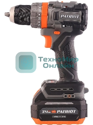 Дрель-шуруповерт Patriot BR 214UES, 21 В, 4 Ач, 85 Нм, бесщеточный