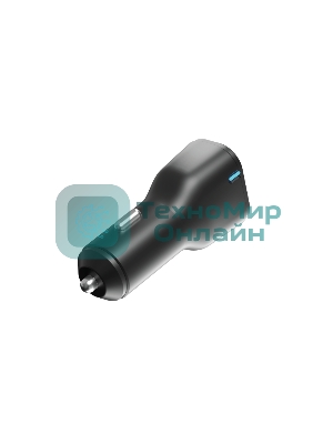 Автомобильное зарядное устройство OLMIO Type-C + USB, 20W, PowerDelivery, QuickCharge3.0, черное