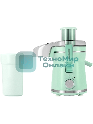 Соковыжималка Starwind SJ2326 бирюзовый, центробежная, 750 Вт, 400 мл, механическое