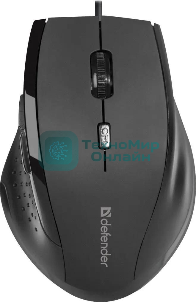 Мышь проводная Defender Accura MM-362 черный, 1600 dpi, USB, кнопки - 6