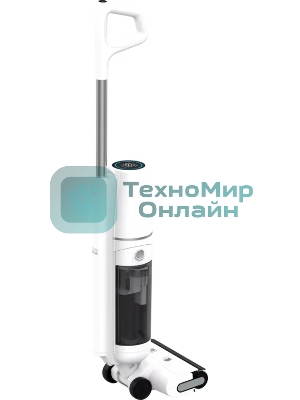 Пылесос моющий Candy CWND F1 белый/черный, питание от аккумулятора, 200 Вт, уборка влажная/сухая, пылесборник 0.52 л