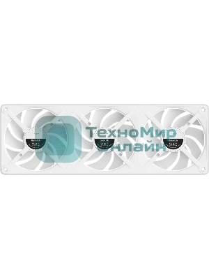 Вентилятор для корпуса Ocypus Sigma F36 WH ARGB, 3x120x120x25mm, 4-PIN PWM, 500-2200 RPM, 36 DBA MAX, FLUID DYNAMIC BEARING