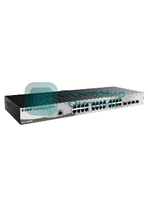 Коммутатор D-Link DGS-1210-28/ME/B2A, 24×1 Гбит/с + 4×1 Гбит/с SFP, управляемый