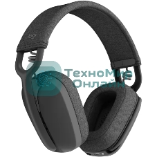 Гарнитура Logitech ZONE Vibe 100 серый, беспроводная, Bluetooth, до 20 ч