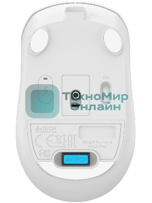Мышь беспроводная A4Tech Fstyler FG15C Air2 белый, 1200 dpi, радиоканал, USB, кнопки - 3