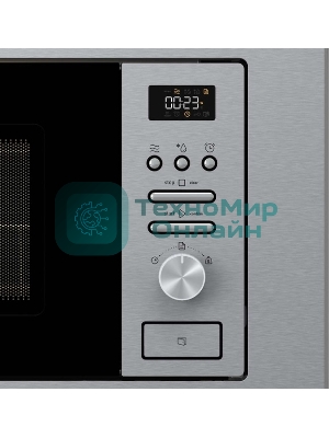 Встраиваемая микроволновая печь Gorenje BM201AG1X нержавеющая сталь, 20 л, 800 Вт, переключатели - поворотный механизм/кнопки