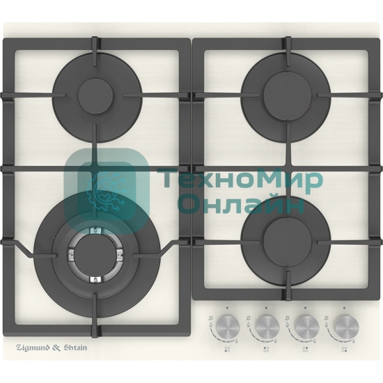 Газовая варочная панель Zigmund & Shtain M 26.6 I независимая, бежевый