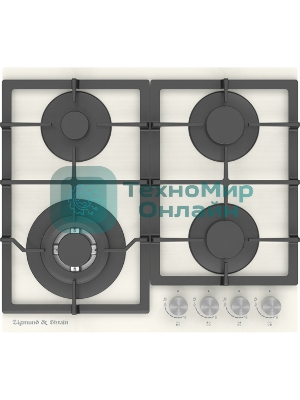 Газовая варочная панель Zigmund & Shtain M 26.6 I независимая, бежевый