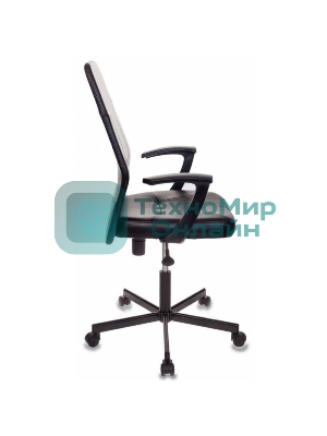 Кресло Бюрократ CH-605/BLACK черный, экокожа, 120 кг, механизм качания