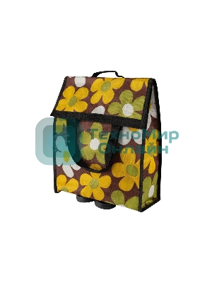 Сумка-тележка складная Рыжий кот ATB-03 Ромашки, 61*32*13 см