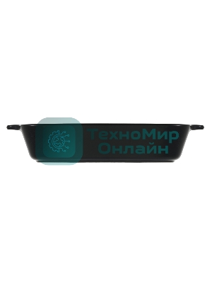 Форма для запекания MATTE BLACK квадратная 29,5x25,5x6,9см, жаропрочная керамика