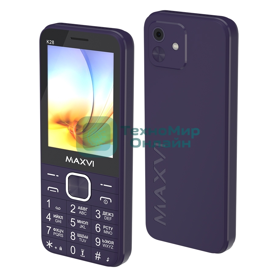 Мобильный телефон Maxvi K28 32/32Mb фиолетовый