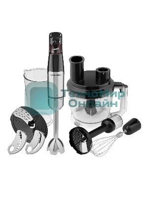 Блендер погружной Maunfeld MF-123SB PRO черный, 1000 Вт