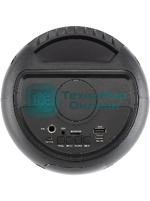 Минисистема Hyundai H-MC1221 черный 15Вт FM USB BT SD/MMC