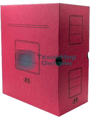 Короб архивный Silwerhof 1914769 микрогофрокартон корешок 150мм, красный (упаковка: 3шт)