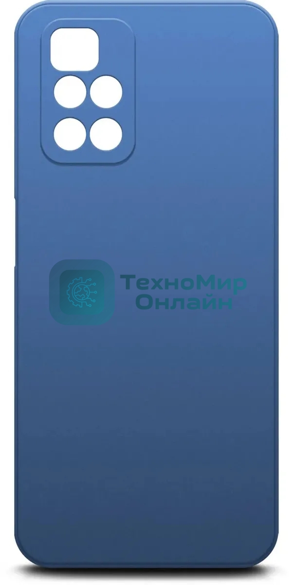 Чехол (клип-кейс) BORASCO Microfiber Case, для Xiaomi Redmi 10, синий