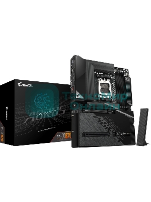 Материнская плата Gigabyte X870 AORUS STEALTH, AM5, AMD X870, 4xDDR5, 2xSATA, 4xM.2, 1xPCIe 5.0 x16, 1xPCIe 4.0 x16, 1xHDMI, 1x5Gb LAN, Wi-Fi 7, Bluetooth 5.4, 2xUSB-C 40Gbps (USB4), 1xUSB-C 10Gbps, 4xUSB-A 10Gbps, 4xUSB-A 5Gbps, 4xUSB-A 2.0, 3x3.5 мм + S/PDIF оптический, 7.1, ATX