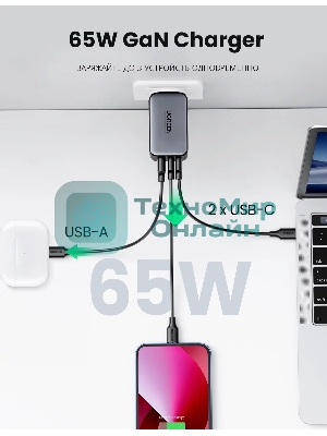 Сетевое зарядное устройство Ugreen CD244 (10335) Black