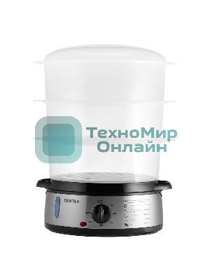 Пароварка электрическая Centek CT-1457 9л 800Вт, стальной корпус, таймер 60 мин, 3 контейнера