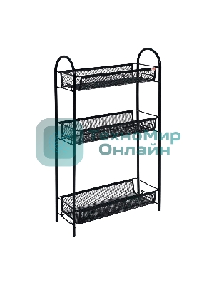 Этажерка ЗМИ Ладья 13 черный Э 399 Ч