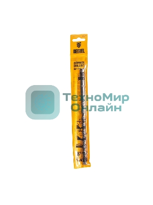 Бур по бетону Denzel двойная спираль, Cobalt W-tip, 10x210 мм, SDS PLUS