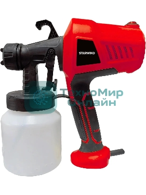 Краскопульт электрический Starwind SG450 400Вт бак:800мл 650мл/мин