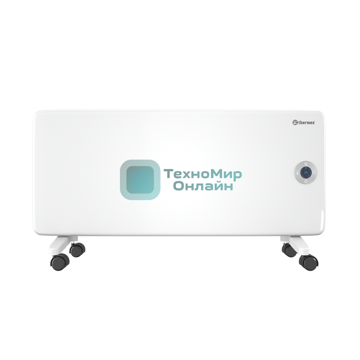 Конвектор электрический Thermex Frame 2000E белый, 2000 Вт, 25 м2, термостат, дисплей