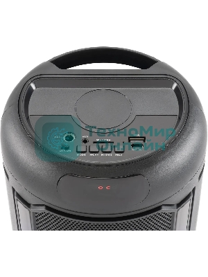 Минисистема Hyundai H-MC1221 черный 15Вт FM USB BT SD/MMC