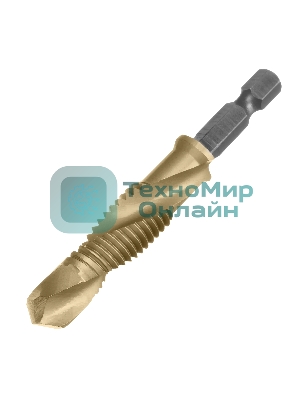 Сверло-метчик Denzel М12 х 1,75 мм, Р6М5