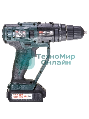 Дрель-шуруповерт Klpro KLMS18-20, 18 В, 2 Ач, 28 Нм, щеточный, ударный