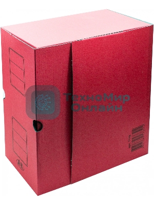 Короб архивный Silwerhof 1914769 микрогофрокартон корешок 150мм, красный (упаковка: 3шт)
