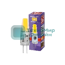 Лампа светодиодная JazzWay PLED-G4 COB 3Вт капсульная 3000К теплый белый G4 240лм 220В