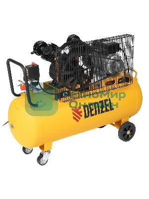 Компрессор воздушный Denzel BCV2200/100 рем. привод, 2,2 кВт, 100 л, 370 л/мин