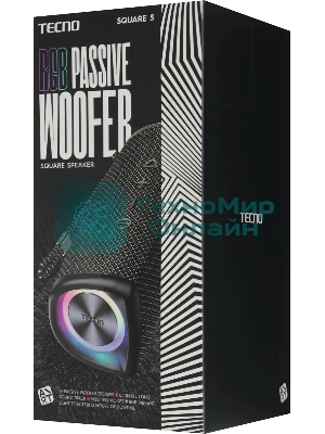 Колонка портативная Tecno S5 Square черный 30W 1.1 BT 4000mAh (S5)