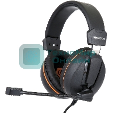 Гарнитура Gembird MHS-G100 чернцый/оранжевый, проводная