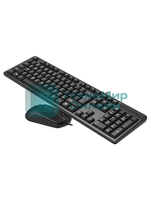 Комплект клавиатура+мышь A4Tech KK-3330 проводной, USB, 1200 DPI, чёрный