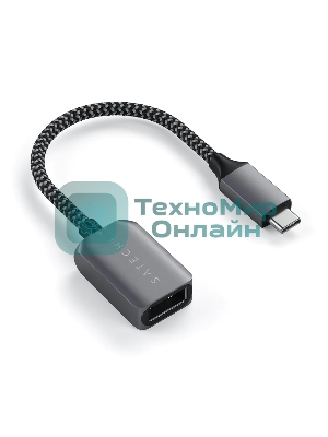 Кабель-адаптер Satechi USB-C to USB 3.0. серый космос