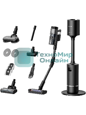 Пылесос вертикальный Grundig VCP 9431 PRO черный титан, питание от аккумулятора, 150 Вт, уборка суxая/влажная, пылесборник 0,5 л