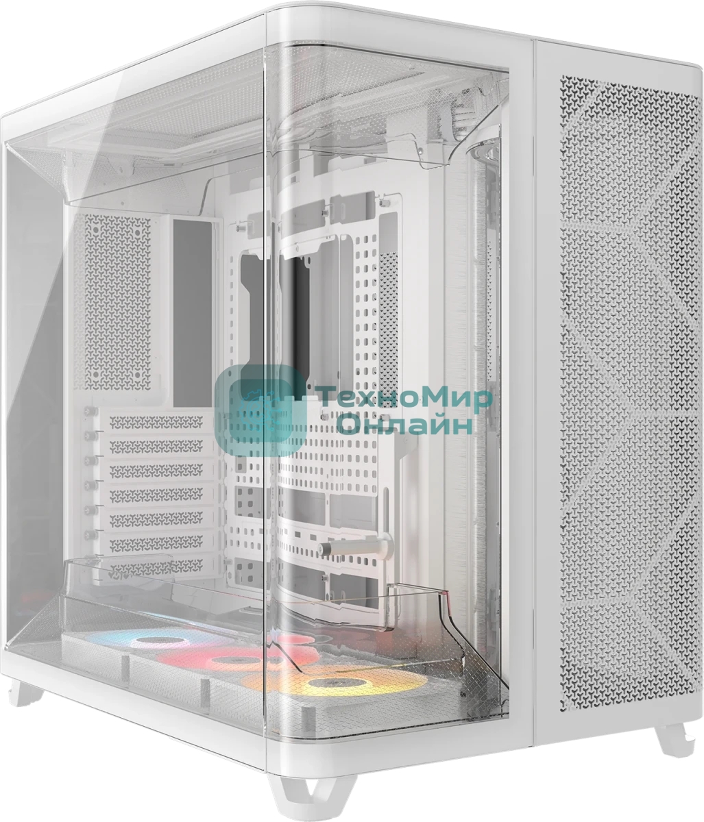 Корпус Corsair Air 5400 RS-R ARGB White, Midi-Tower, белый, 3 x 120 мм