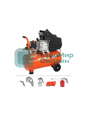 Компрессор Patriot EURO 50-260К 525306316 Мощность: 1.8 кВт; Напряжение: 230В~50Гц; Обороты двигателя: 2850 об/мин; Производительность: 260 л/мин; Объем ресивера: 50 л; Давление: 8 бар; Вес: 28,5