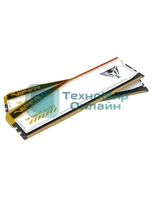 Оперативная память Patriot Viper Elite 5 TUF Gaming, DDR5, 48GB (2x24 GB), 6000 MHz, CL36, DIMM, радиатор, RGB, белый