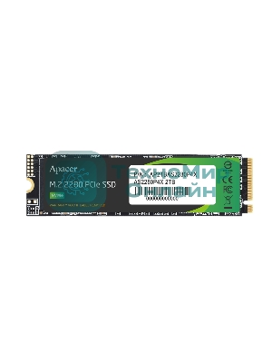 Накопитель SSD Apacer AS2280P4X, 256Gb, M.2 2280, PCIe 3.0 x4, NVMe, R/W 2100/1300