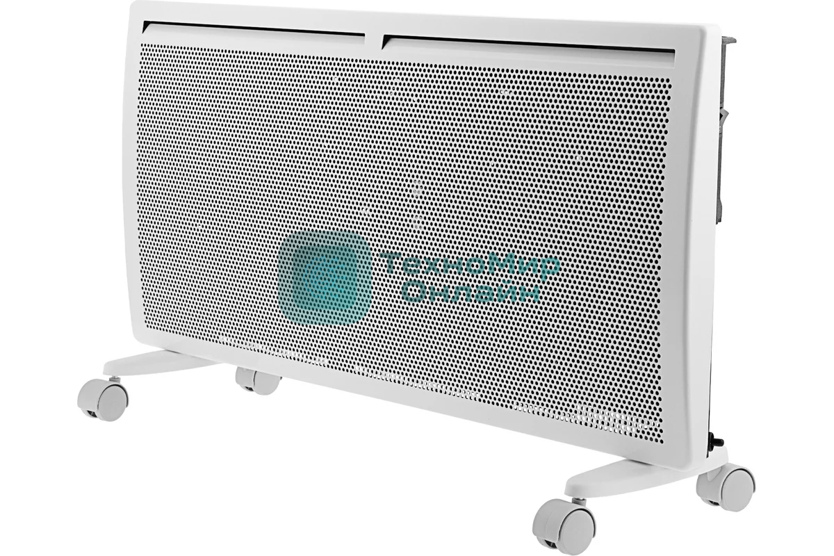 Конвектор электрический гибридный Denzel HybridX-2000 белый, 2000 Вт, 30 м2, термостат, дисплей