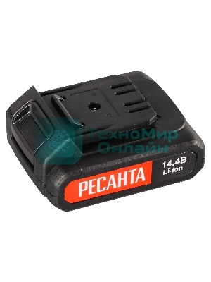Дрель-шуруповерт Ресанта ДА-14-2ЛК, 14,4 В, 2 Ач, 45 Нм, щеточный