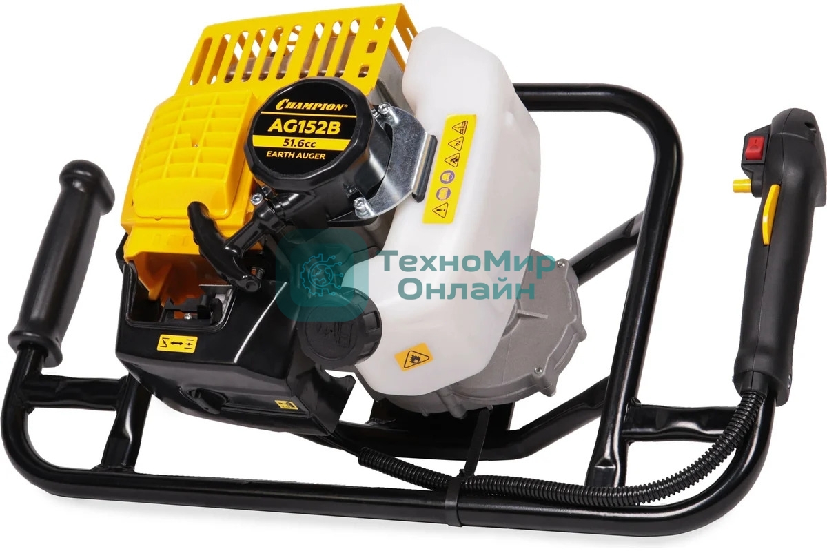 Мотобур Champion AG152B 1,46кВт 51,6см 9,2кг без шнека