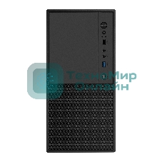 Компьютерный корпус Minitower ExeGate BAA-308MUC-UNS350 (mATX, БП UNS350 с вент. 12см, 1хUSB+1хUSB 3.0+1хTypeC, HD Audio, черный)