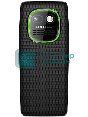 Мобильный телефон FONTEL FP250 черно-зеленый