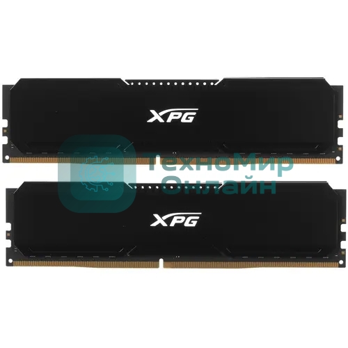 Оперативная память XPG Gaммix D20, DDR4, 32GB (2x16GB), 3200MHz, CL16, UDIMM, с радиатором, черный